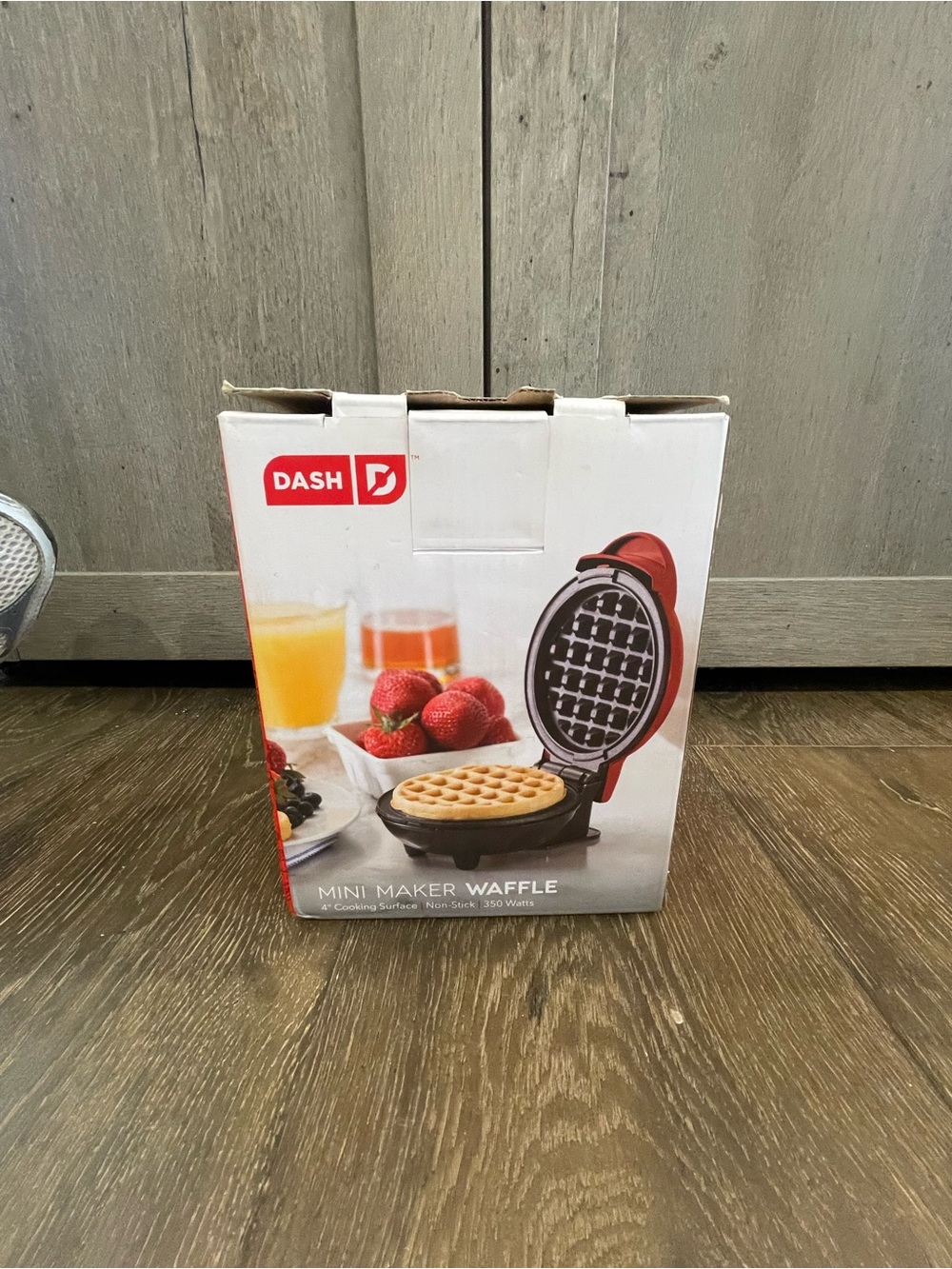 Ash Mini Waffle Maker in Red - Compact Breakfast Appliance